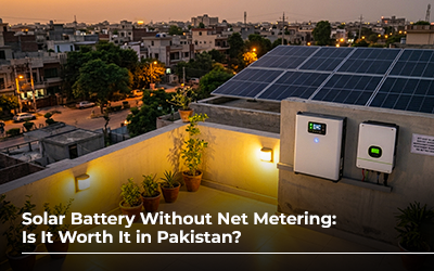Solar Battery Without Net Metering: Is It Worth It in Pakistan?