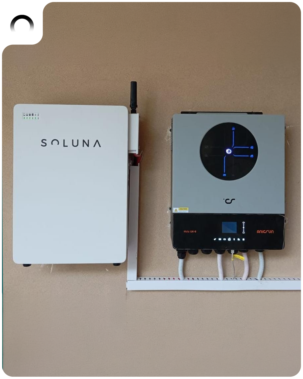 Soluna IP20 Lyra 5k x Anicsun Meta Ux Inverter